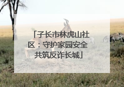 子长市林虎山社区：守护家园安全 共筑反诈长城