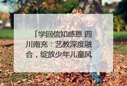 学回信知感恩 四川南充：艺教深度融合，绽放少年儿童风采｜您牵挂的四川