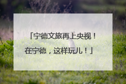 宁德文旅再上央视！在宁德，这样玩儿！