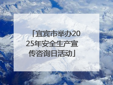 宜宾市举办2025年安全生产宣传咨询日活动
