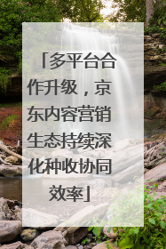 多平台合作升级，京东内容营销生态持续深化种收协同效率