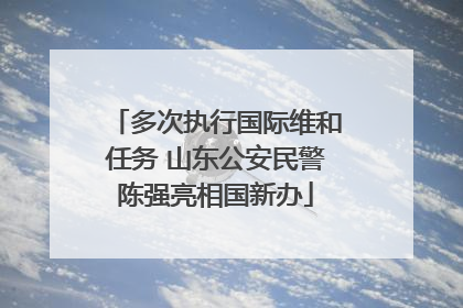 多次执行国际维和任务 山东公安民警陈强亮相国新办