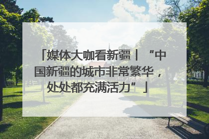 媒体大咖看新疆丨“中国新疆的城市非常繁华，处处都充满活力”
