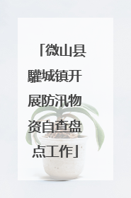 微山县驩城镇开展防汛物资自查盘点工作