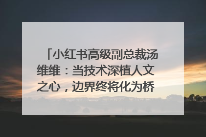 小红书高级副总裁汤维维：当技术深植人文之心，边界终将化为桥梁｜聚焦2025文化强国建设高峰论坛