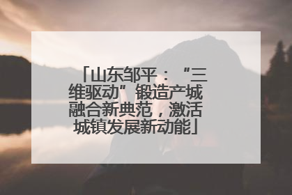 山东邹平：“三维驱动”锻造产城融合新典范，激活城镇发展新动能