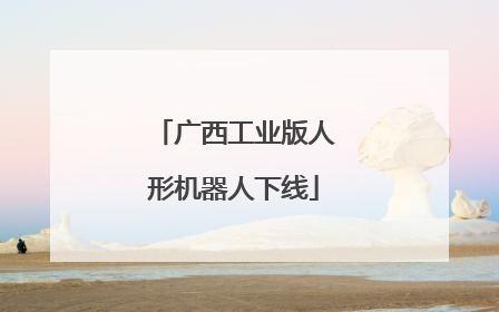 广西工业版人形机器人下线