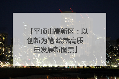 平顶山高新区：以创新为笔 绘就高质量发展新图景