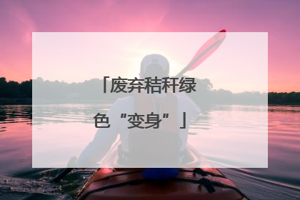 废弃秸秆绿色“变身”