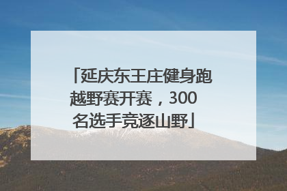 延庆东王庄健身跑越野赛开赛，300名选手竞逐山野