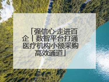 强信心·走进百企丨数智平台打通医疗机构小额采购高效通道