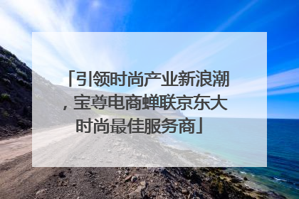 引领时尚产业新浪潮，宝尊电商蝉联京东大时尚最佳服务商