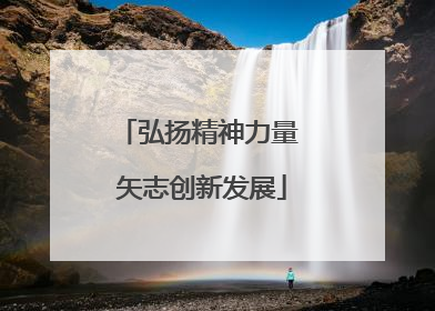 弘扬精神力量 矢志创新发展