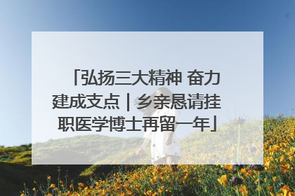 弘扬三大精神 奋力建成支点｜乡亲恳请挂职医学博士再留一年