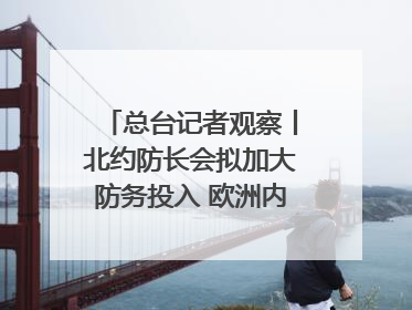 总台记者观察丨北约防长会拟加大防务投入 欧洲内部分歧难掩