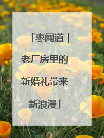 枣闻道｜老厂房里的新婚礼带来新浪漫