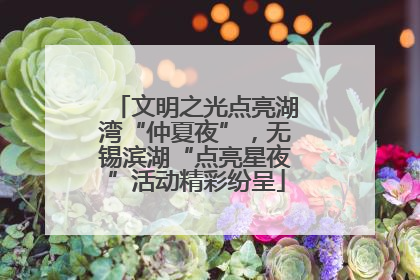 文明之光点亮湖湾“仲夏夜”，无锡滨湖“点亮星夜”活动精彩纷呈