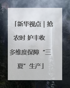 新华视点｜抢农时 护丰收 多维度保障“三夏”生产