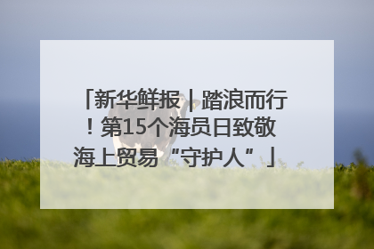 新华鲜报｜踏浪而行！第15个海员日致敬海上贸易“守护人”