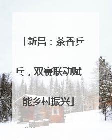 新昌：茶香乒乓，双赛联动赋能乡村振兴