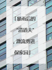 暴雨后的“清道夫”，激流勇进保家园