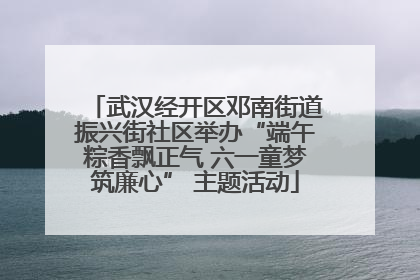 武汉经开区邓南街道振兴街社区举办“端午粽香飘正气 六一童梦筑廉心” 主题活动