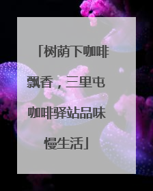 树荫下咖啡飘香，三里屯咖啡驿站品味慢生活