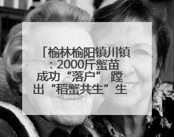 榆林榆阳镇川镇：2000斤蟹苗成功“落户” 蹚出“稻蟹共生”生态种养新路径