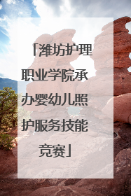 潍坊护理职业学院承办婴幼儿照护服务技能竞赛