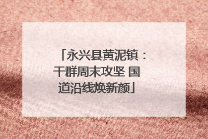 永兴县黄泥镇：干群周末攻坚 国道沿线焕新颜