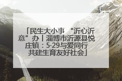 民生大小事 “沂心沂意”办丨淄博市沂源县悦庄镇：5·29与爱同行 共建生育友好社会