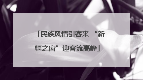 民族风情引客来 “新疆之窗”迎客流高峰