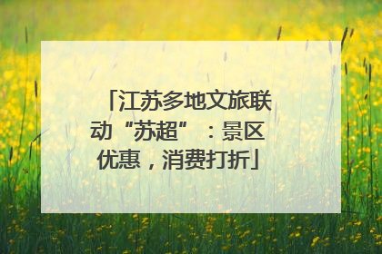 江苏多地文旅联动“苏超”：景区优惠，消费打折