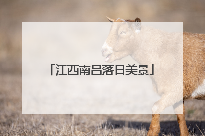 江西南昌落日美景