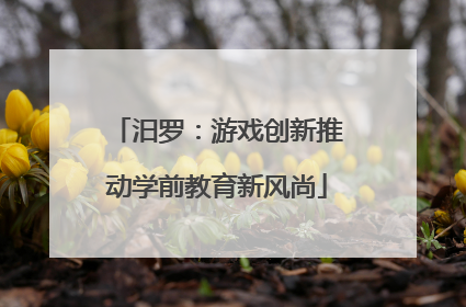 汨罗：游戏创新推动学前教育新风尚