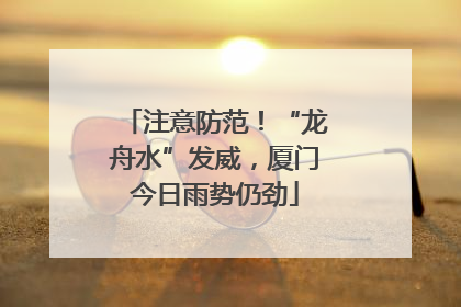 注意防范！“龙舟水”发威，厦门今日雨势仍劲