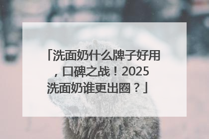 洗面奶什么牌子好用，口碑之战！2025洗面奶谁更出圈？