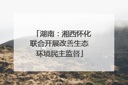 湖南：湘西怀化联合开展改善生态环境民主监督