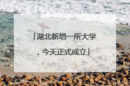 湖北新增一所大学，今天正式成立