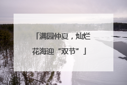 满园仲夏，灿烂花海迎“双节”