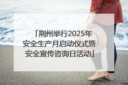 荆州举行2025年安全生产月启动仪式暨安全宣传咨询日活动