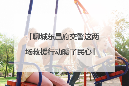 聊城东昌府交警这两场救援行动暖了民心