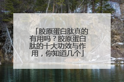 胶原蛋白肽真的有用吗？胶原蛋白肽的十大功效与作用，你知道几个