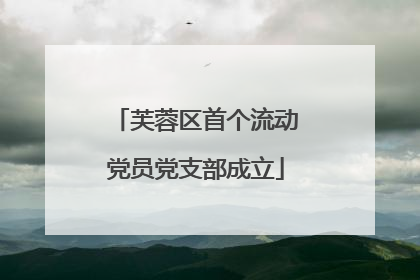 芙蓉区首个流动党员党支部成立