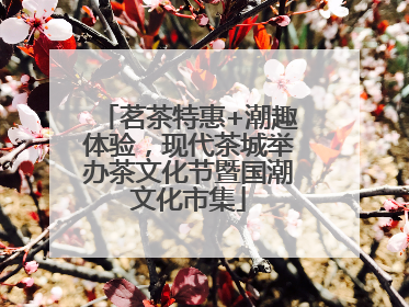 茗茶特惠+潮趣体验，现代茶城举办茶文化节暨国潮文化市集