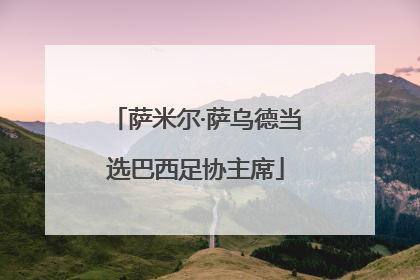 萨米尔·萨乌德当选巴西足协主席