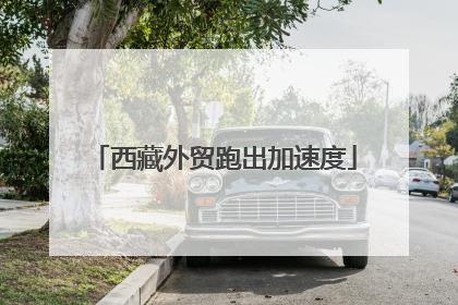 西藏外贸跑出加速度