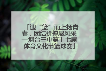 迎“篮”而上扬青春，团结拼搏展风采—烟台三中第十七届体育文化节篮球赛