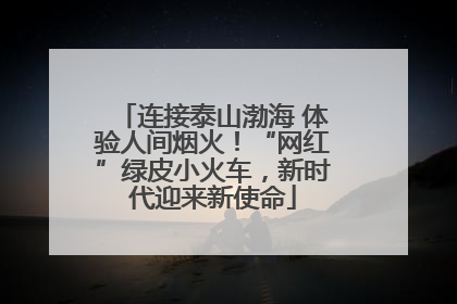 连接泰山渤海 体验人间烟火！“网红”绿皮小火车，新时代迎来新使命