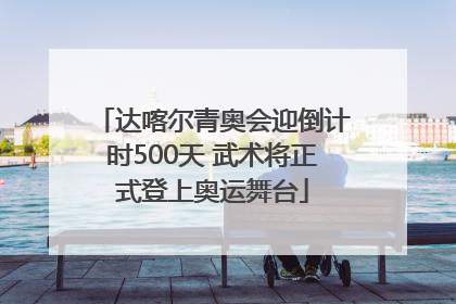 达喀尔青奥会迎倒计时500天 武术将正式登上奥运舞台